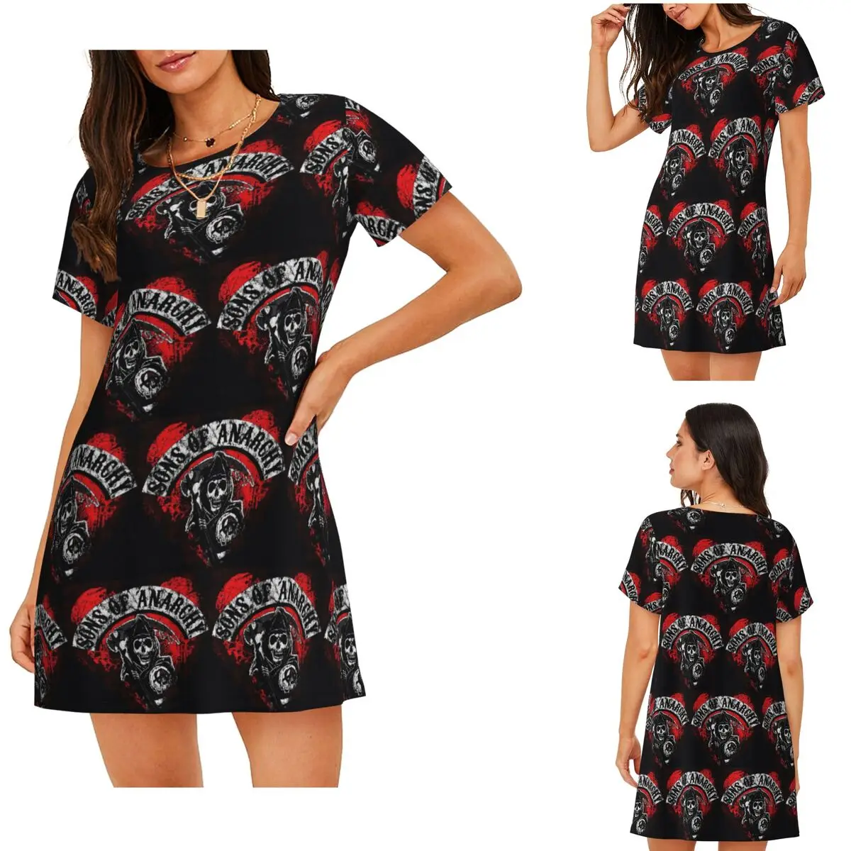 Custom Sons Of Anarchy Samcro Whiskey Short Sleeves Nightdress For Sleepshirts Women Short Sleeve Nightgowns Loose Pajama Dress
Custom Sons Of Anarchy Samcro Whiskey Short Sleeves Nightdress For Sleepshirts Women Short Sleeve Nightgowns Loose Pajama Dress