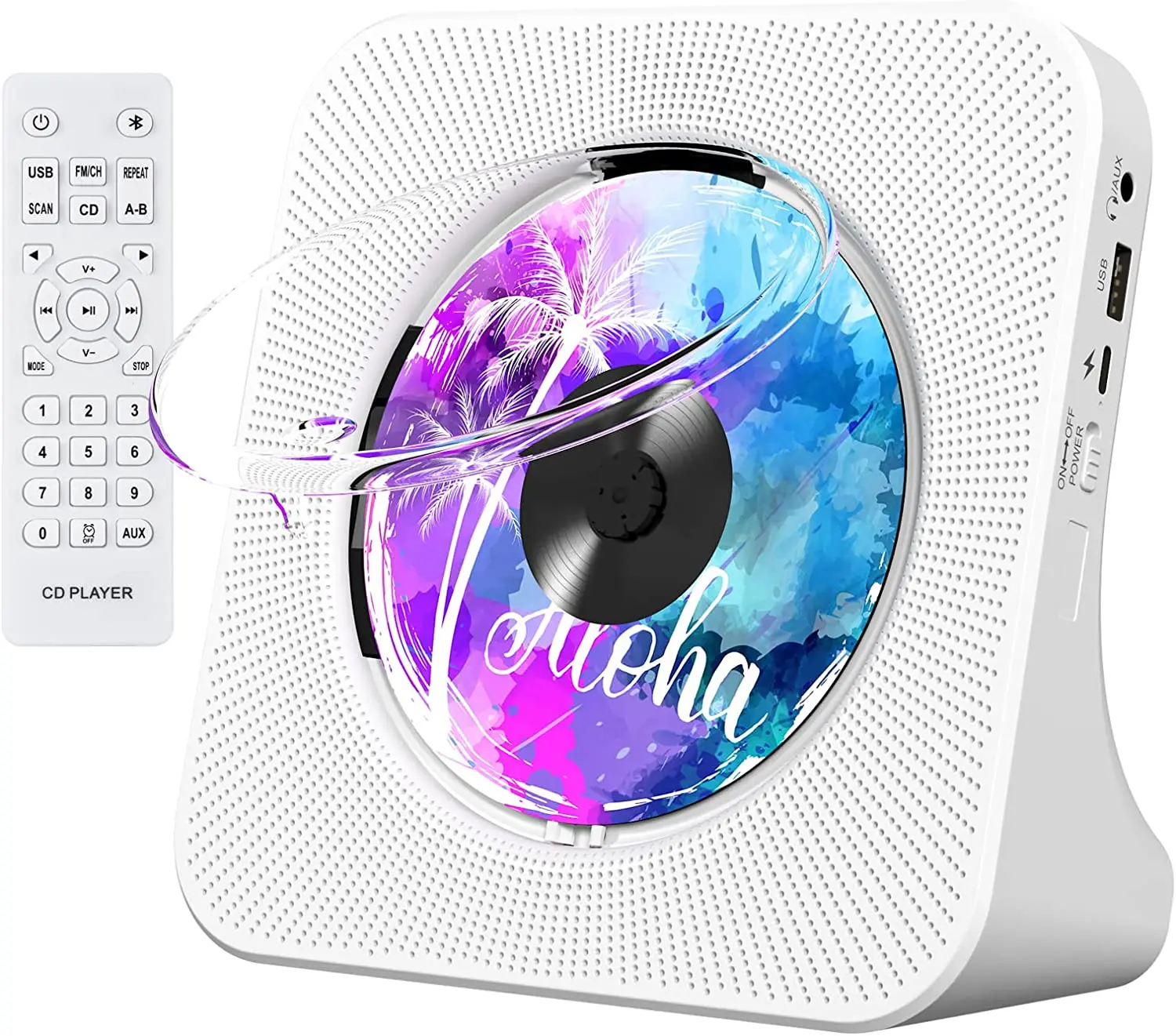 Портативный CD-плеер с Bluetooth, настольный CD-плеер для дома, AUX, разъем для наушников, FM-радио, Бумбокс с дистанционным управлением, ЖК-дисплей
Портативный CD-плеер с Bluetooth, настольный CD-плеер для дома, AUX, разъем для наушников, FM-радио, Бумбокс с дистанционным управлением, ЖК-дисплей