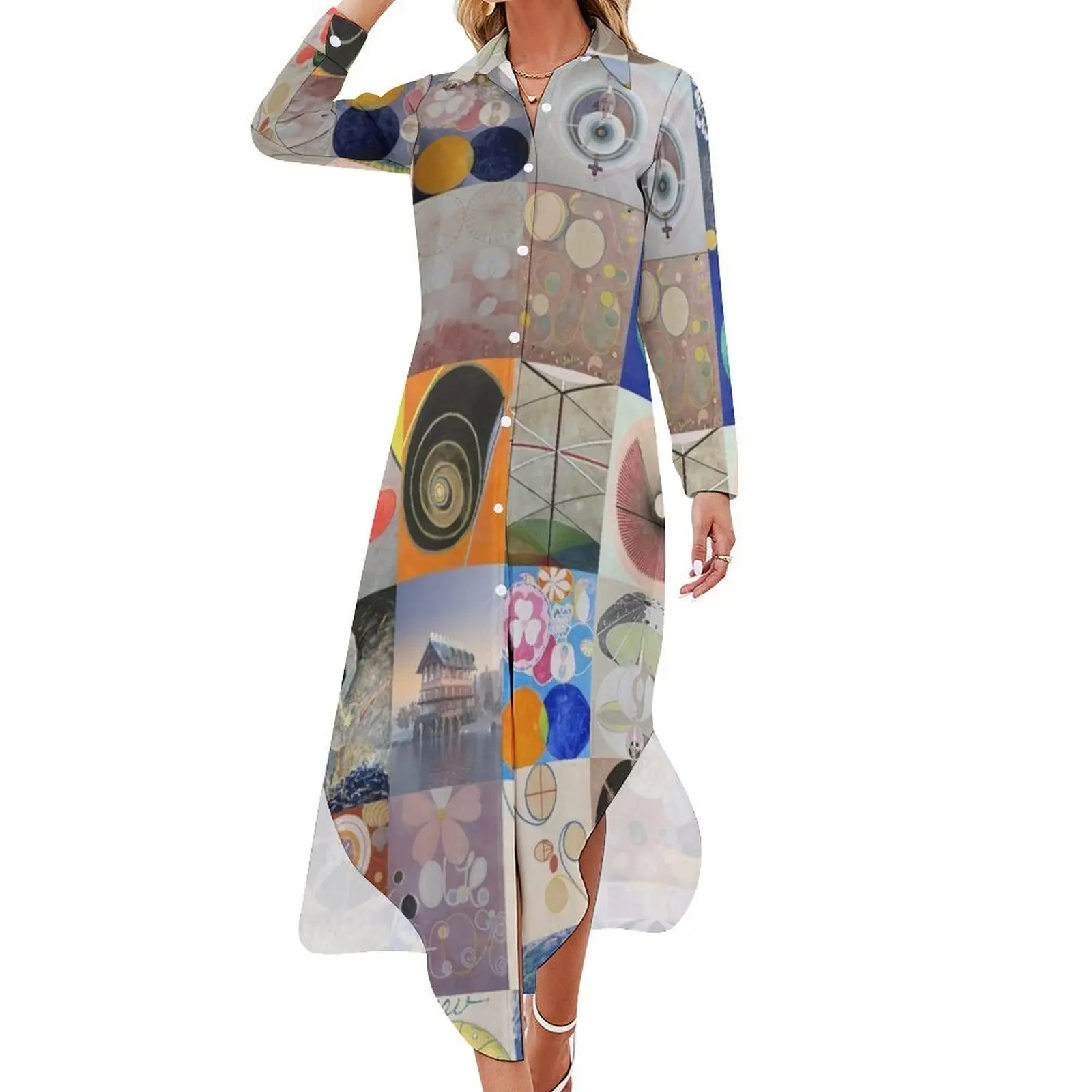 Hilma af Klint Long Sleeved Shirt Dress chic and elegant woman dress clothes for women
Hilma af Klint Long Sleeved Shirt Dress chic and elegant woman dress clothes for women