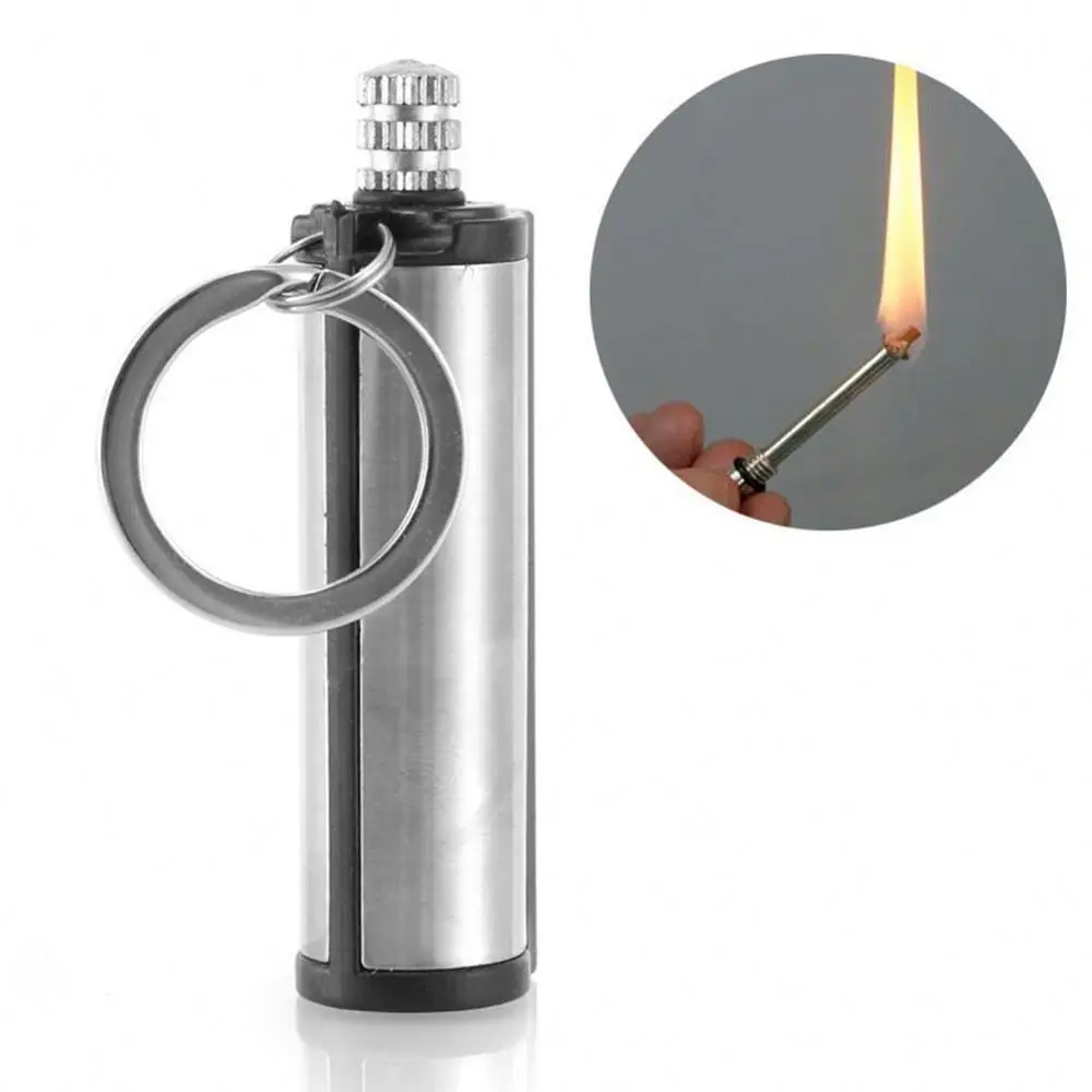 Flint Portable Keychain Fire Starter Stainless Steel Outdoor Camping Hiking Emergency Survival Tool Cylindrical Matches
Flint Portable Keychain Fire Starter Stainless Steel Outdoor Camping Hiking Emergency Survival Tool Cylindrical Matches