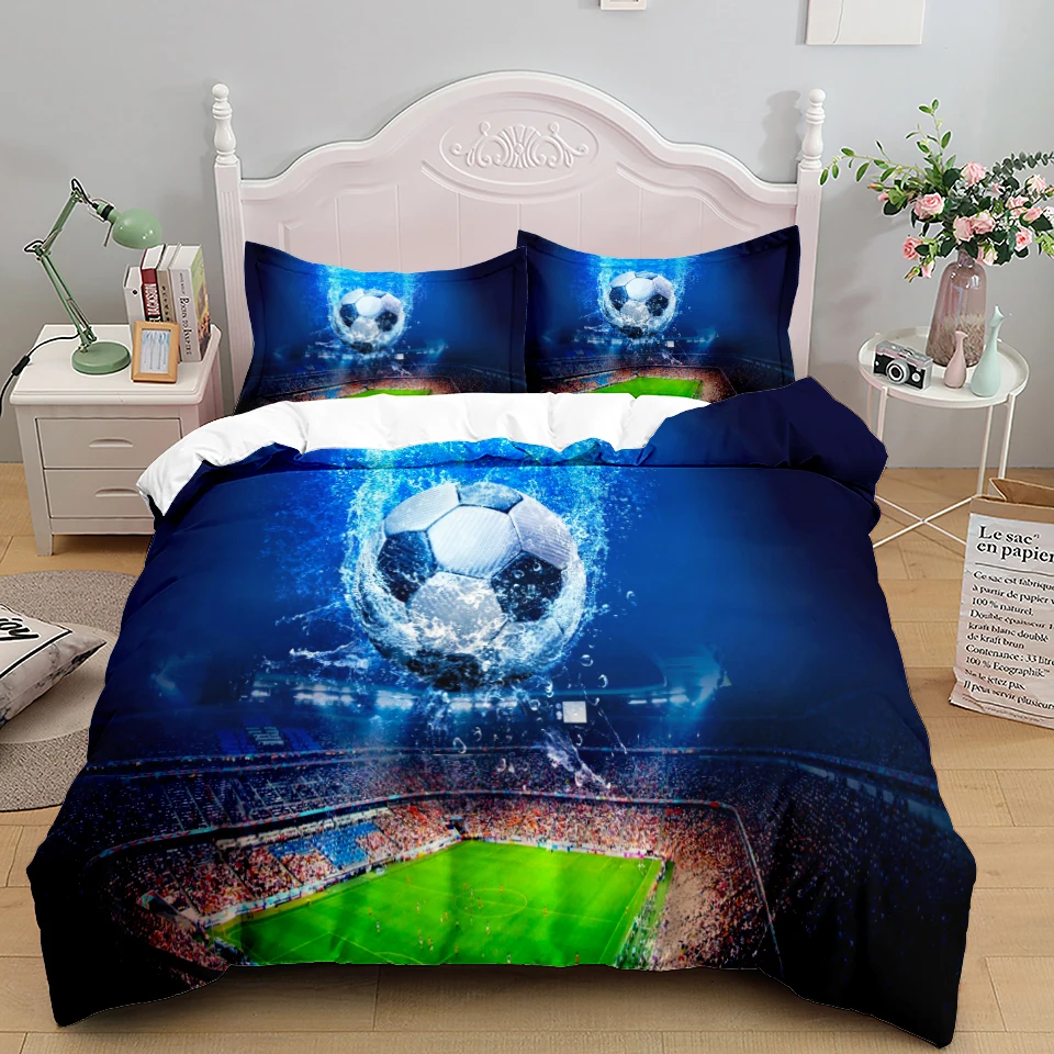 Football Duvet Cover Set 3D Soccer Printed Boys Teens Bedding Set Sports Theme Double Queen King Size 2/3pcs Comforter Cover
Football Duvet Cover Set 3D Soccer Printed Boys Teens Bedding Set Sports Theme Double Queen King Size 2/3pcs Comforter Cover