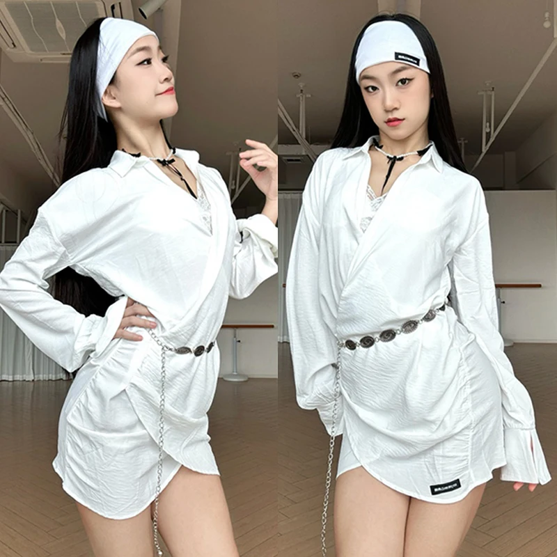 New White Latin Dance Shirt Dress Women Adult Long Sleeves Sexy Rumba Tango Dance Practice Clothing Competition Clothes DNV22439
New White Latin Dance Shirt Dress Women Adult Long Sleeves Sexy Rumba Tango Dance Practice Clothing Competition Clothes DNV22439