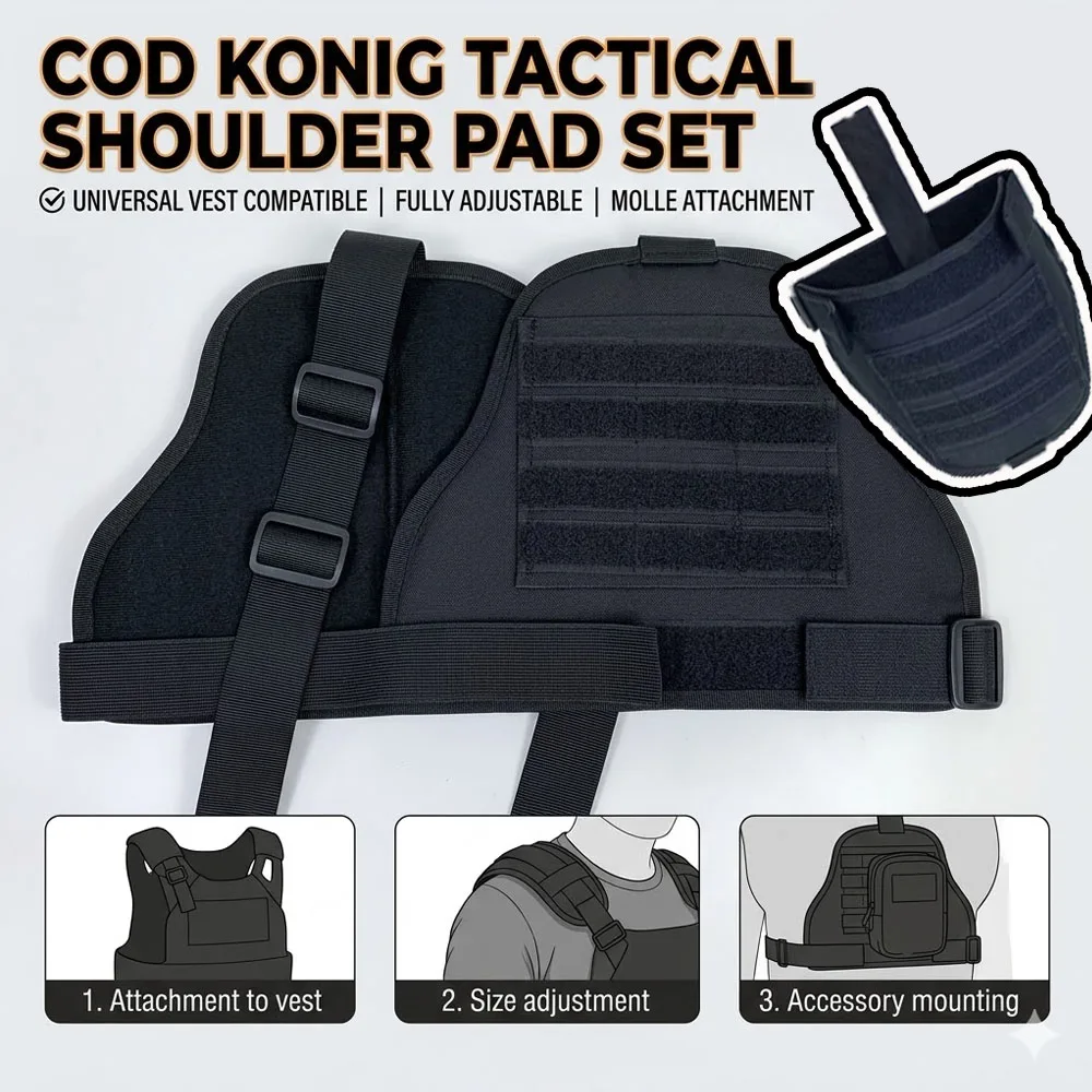 Universal Tactical Shoulder Pads Vest Extension Kit Protective Shoulder Armor for COD König Cosplay Outdoor
Universal Tactical Shoulder Pads Vest Extension Kit Protective Shoulder Armor for COD König Cosplay Outdoor