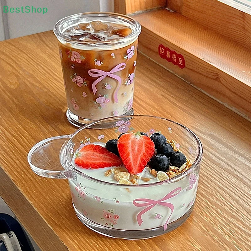 Bow Knot Glass Cup DIY Fragmented Flowers Drinkware Glass Bowl Cold Extract Cup for Summer
Bow Knot Glass Cup DIY Fragmented Flowers Drinkware Glass Bowl Cold Extract Cup for Summer