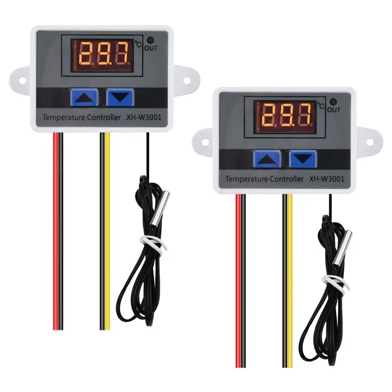 Контроллер температуры ABHZ-2Pcs XH-W3001 с датчиком, AC110V-220V, термостат, переключатель температуры, нагрев/охлаждение
Контроллер температуры ABHZ-2Pcs XH-W3001 с датчиком, AC110V-220V, термостат, переключатель температуры, нагрев/охлаждение