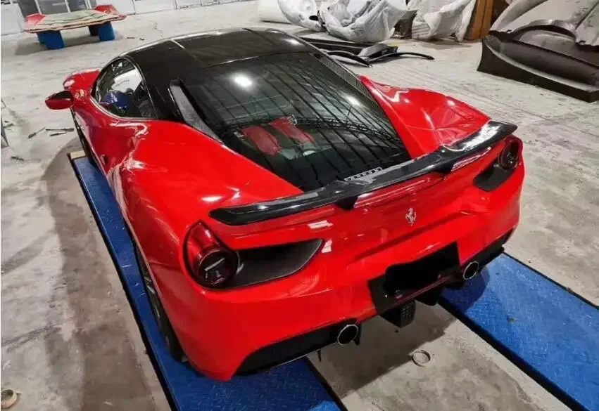 REAL CARBON FIBER REAR WING LIP TRUNK SPOILER TAIL Body Kit FOR Ferrari 488 GTB 2015-2021
REAL CARBON FIBER REAR WING LIP TRUNK SPOILER TAIL Body Kit FOR Ferrari 488 GTB 2015-2021