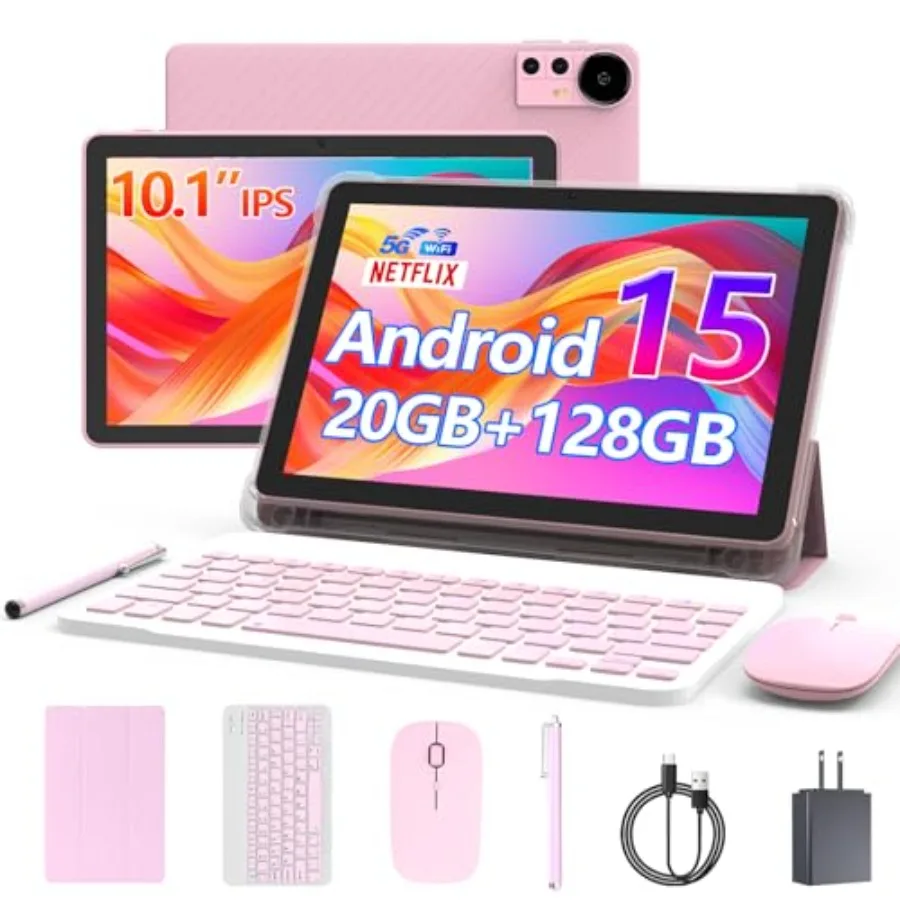 10 Inch Android 15 Tablet 20GB RAM+128GB ROM 2TB Expandable 2.0GHz Quad-core 1280800 HD 5G WiFi6 BT5.0 2in1 with Keyboard Case
10 Inch Android 15 Tablet 20GB RAM+128GB ROM 2TB Expandable 2.0GHz Quad-core 1280800 HD 5G WiFi6 BT5.0 2in1 with Keyboard Case