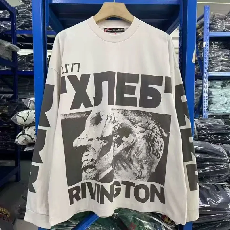 Европейская и американская модная тенденция, мужской пуловер с готическим узором и буквами, 2025 г., повседневная персонализированная тонкая спортивная одежда для пар, свободный топ
Европейская и американская модная тенденция, мужской пуловер с готическим узором и буквами, 2025 г., повседневная персонализированная тонкая спортивная одежда для пар, свободный топ