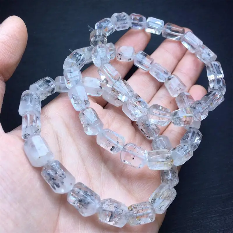 5-9MM Natural Black Herkimer Diamond Bead Bangle Women Fengshui Jewelry Stretch Bangle Children Birthday Gift 1pcs
5-9MM Natural Black Herkimer Diamond Bead Bangle Women Fengshui Jewelry Stretch Bangle Children Birthday Gift 1pcs