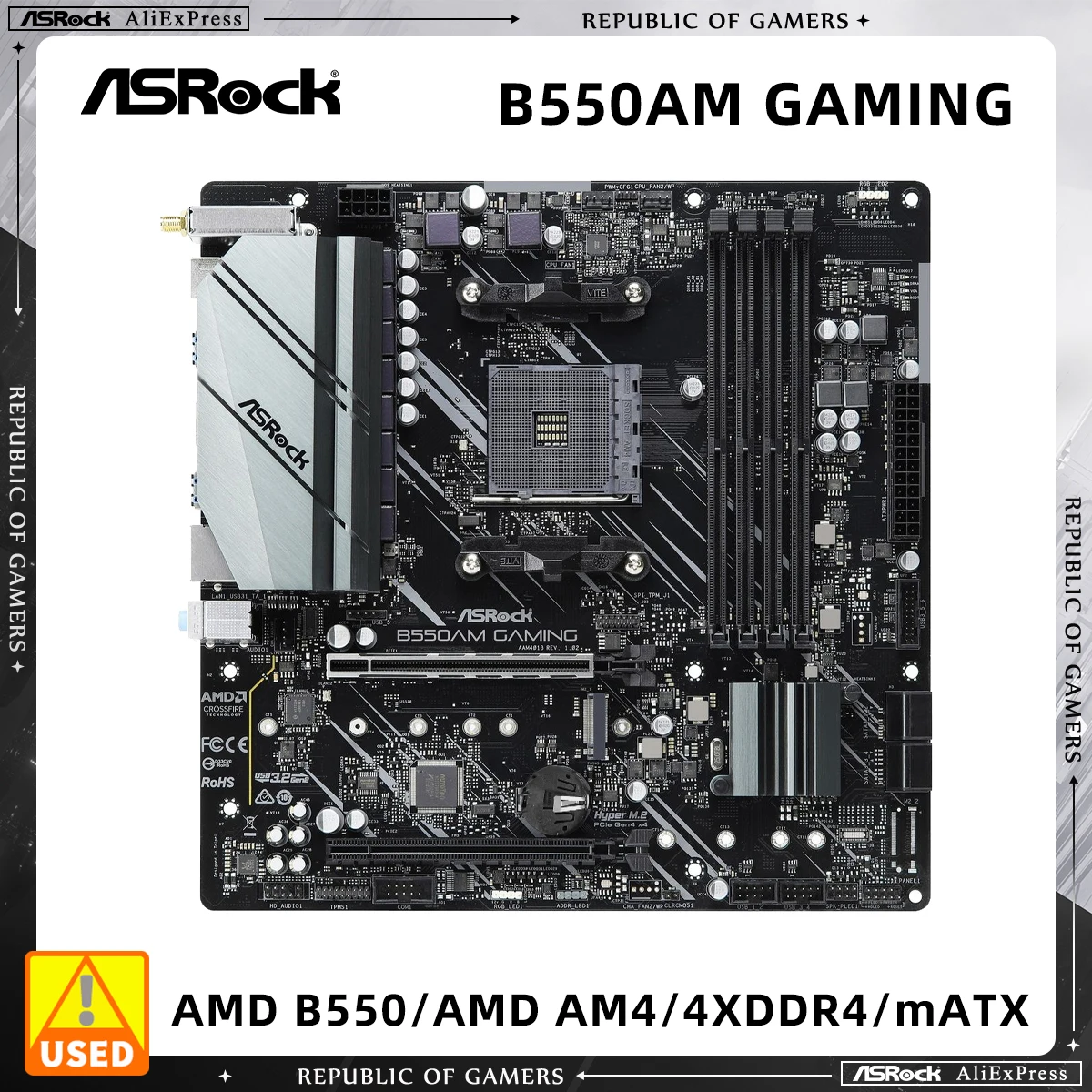ASRock B550AM GAMING Motherboard Support AMD Ryzen 7 5700X3D 5700G 5600X 5800X CPU AMD AM4 4xDDR4 M.2 HDMI SATA3 PCIe 3.0 mATX
ASRock B550AM GAMING Motherboard Support AMD Ryzen 7 5700X3D 5700G 5600X 5800X CPU AMD AM4 4xDDR4 M.2 HDMI SATA3 PCIe 3.0 mATX