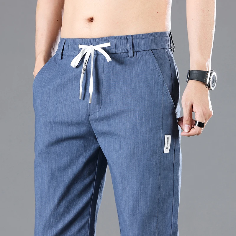 Spring Summer New Men Trousers Drawstring Fashion Breathable Solid Mid-Waist baggy Straight Casual Pants Male Sweatpants
Spring Summer New Men Trousers Drawstring Fashion Breathable Solid Mid-Waist baggy Straight Casual Pants Male Sweatpants