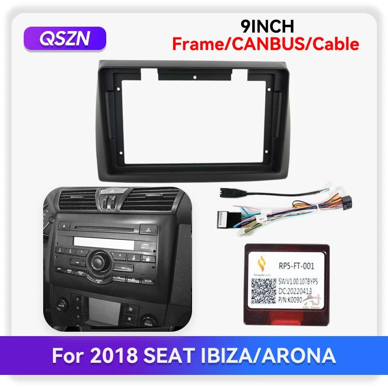 QSZN 9inch Car Radio Fascias Frame For 2010 FIAT STILO 2DIN Stereo Panel Wiring Harness Power Cable Adapter Canbus Decoder Kit
QSZN 9inch Car Radio Fascias Frame For 2010 FIAT STILO 2DIN Stereo Panel Wiring Harness Power Cable Adapter Canbus Decoder Kit