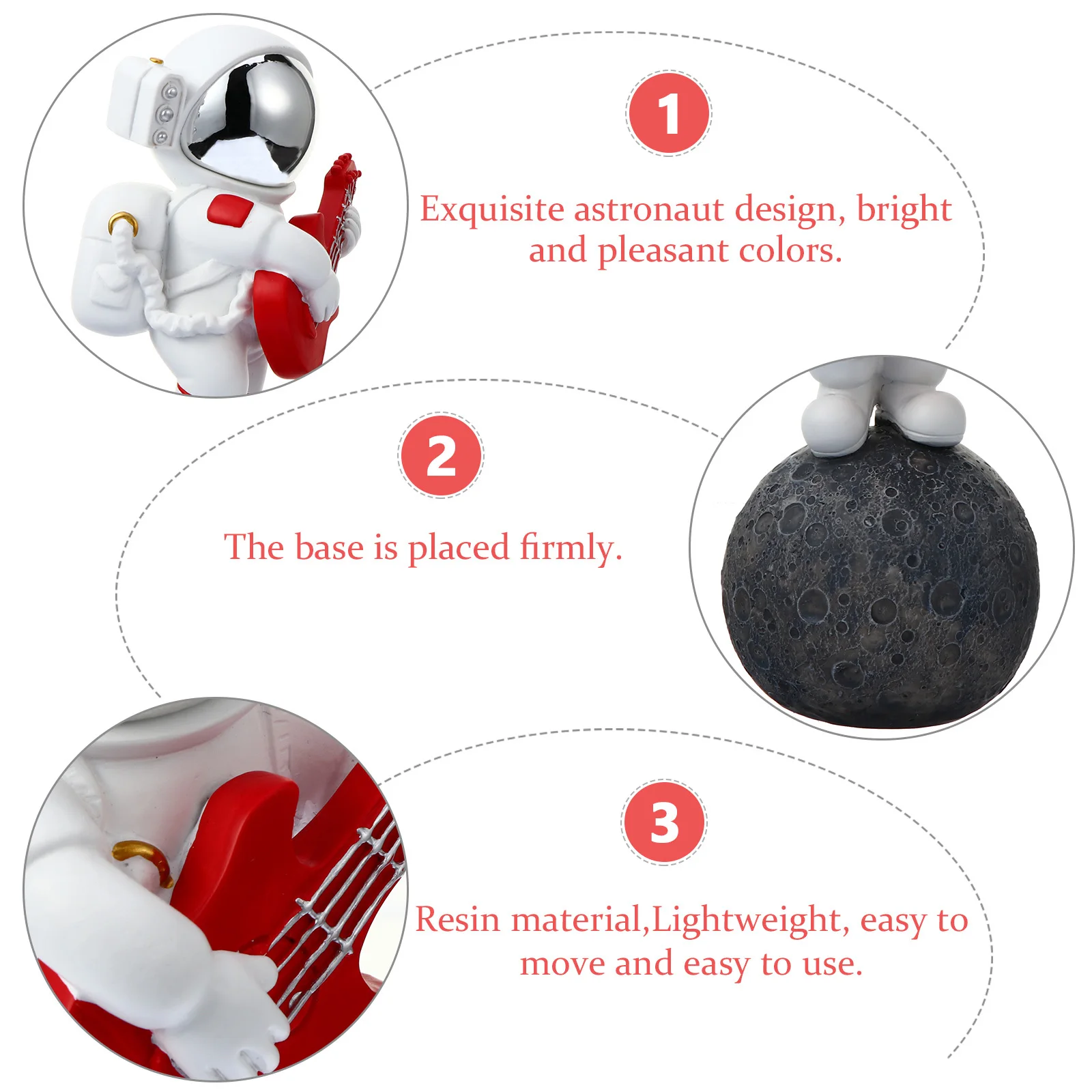 1Pcs Unique Resin Astronaut Creative Household Tabletop Adornment Bright Colors Premium Material Practical Stylish Grey
1Pcs Unique Resin Astronaut Creative Household Tabletop Adornment Bright Colors Premium Material Practical Stylish Grey