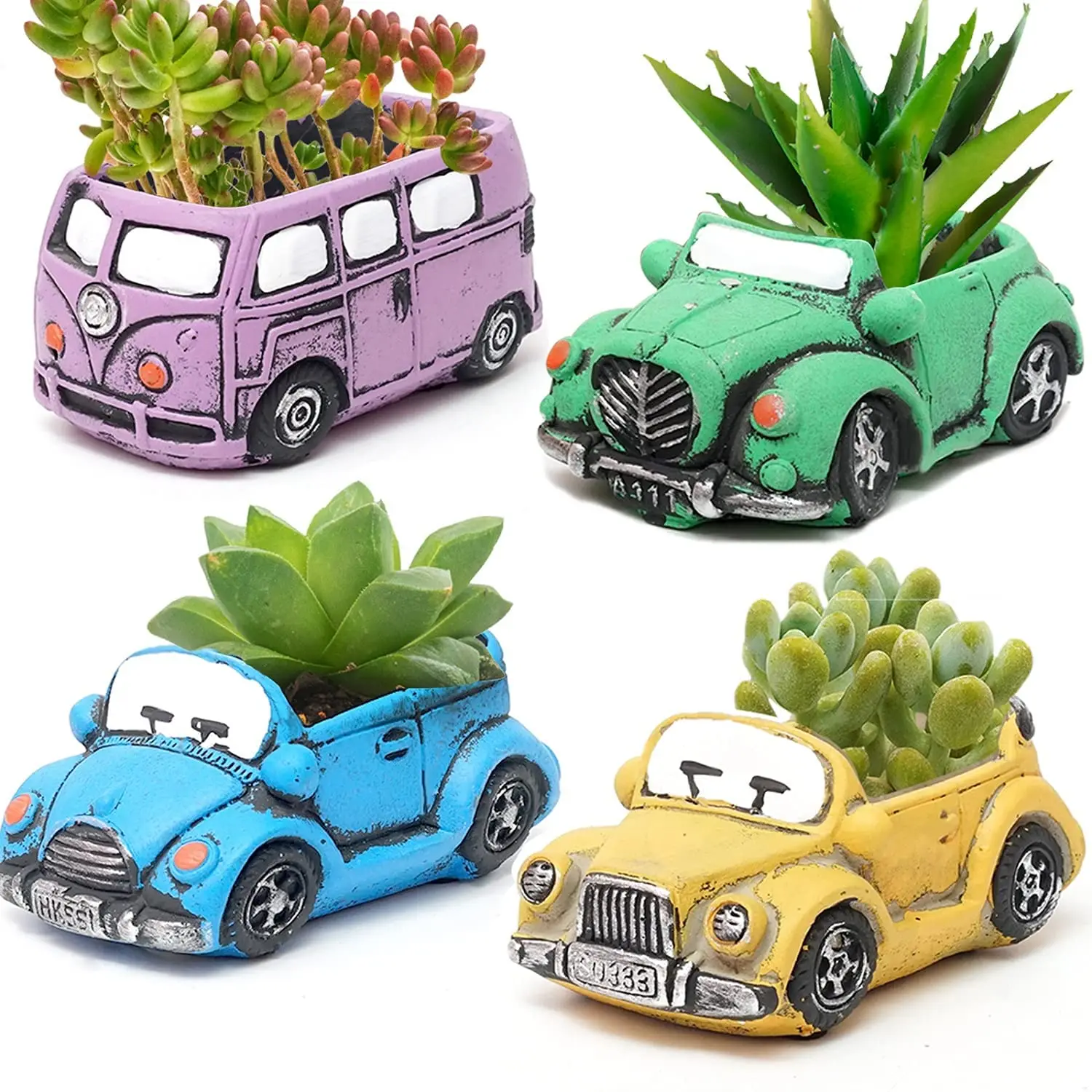 Hot Sale Cement Car Succulent Planter Flower Pots Succulent Plants Containers Mini Flower Pots With Holes for Cactus Decor
Hot Sale Cement Car Succulent Planter Flower Pots Succulent Plants Containers Mini Flower Pots With Holes for Cactus Decor