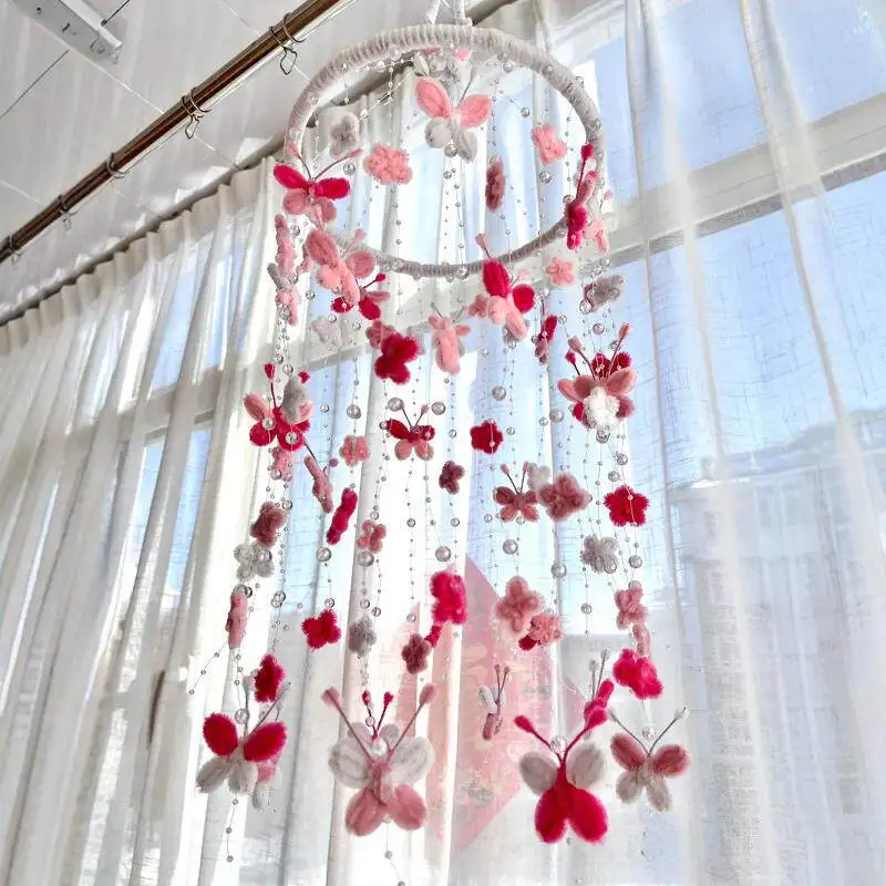 Good luck butterfly wind chimes twist stick bouquet handmade DIY gift decoration bedroom pendant material package
Good luck butterfly wind chimes twist stick bouquet handmade DIY gift decoration bedroom pendant material package