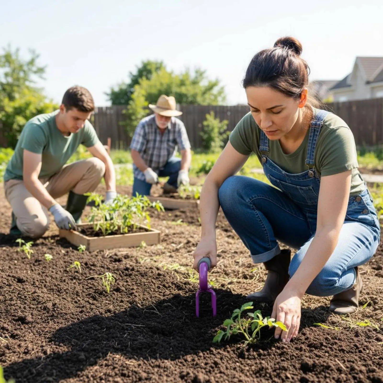 Small Garden Trowel Manganese Steel 3-Prong Weeder 3-Prong Hand Cultivator Effort-Saving Potted Plant Weeder Comfortable Grip
Small Garden Trowel Manganese Steel 3-Prong Weeder 3-Prong Hand Cultivator Effort-Saving Potted Plant Weeder Comfortable Grip