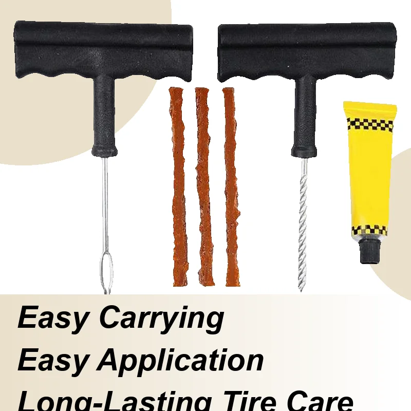 Tire Patch Kit Heavy-Duty Truck Tire Repair Kit Quick Fix Automotive Tools Portable Truck Accessories For Touring Camping Bike
Tire Patch Kit Heavy-Duty Truck Tire Repair Kit Quick Fix Automotive Tools Portable Truck Accessories For Touring Camping Bike