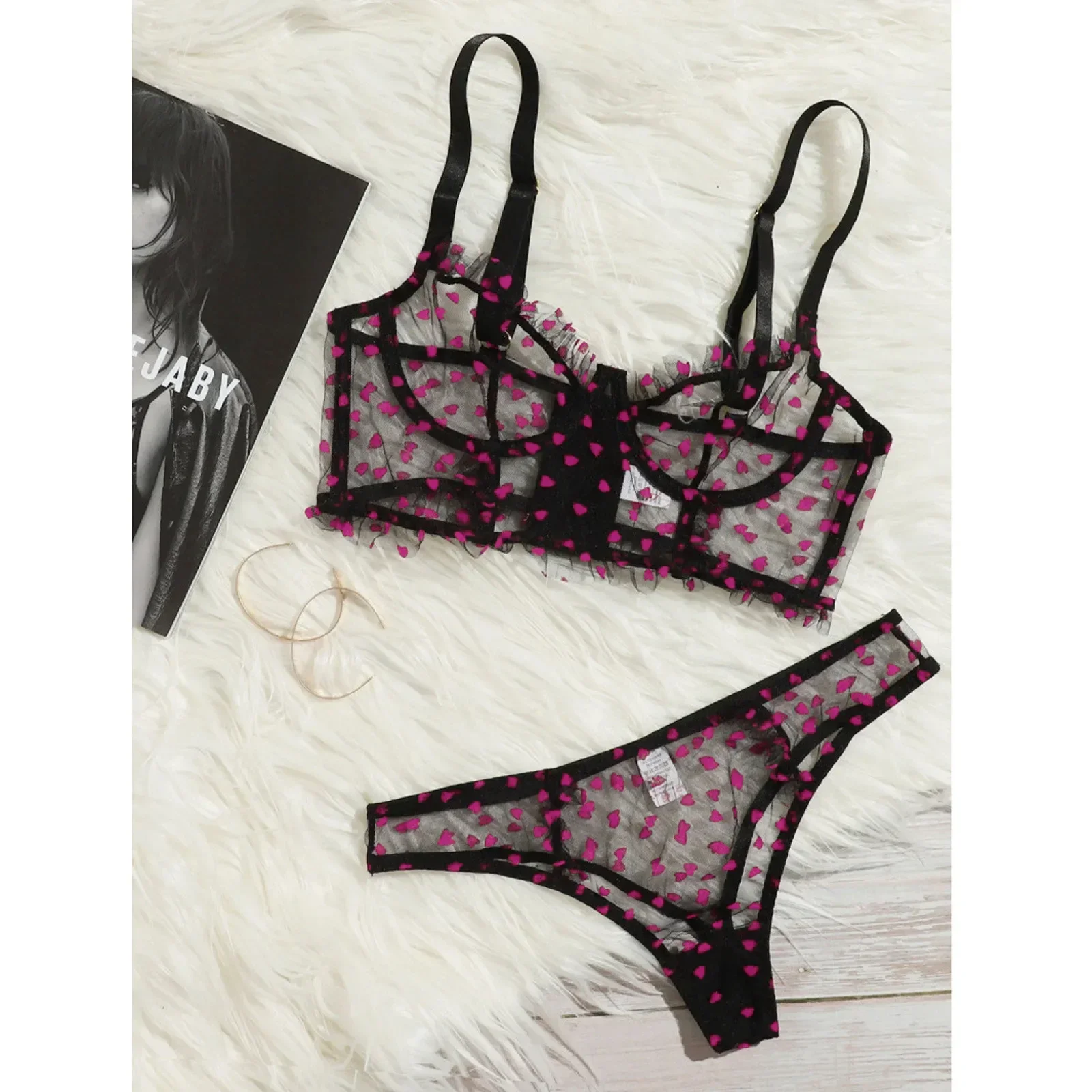 Lingerie Woman Floral Embroidery Bra Set Sexy Lingerie Sets Woman 2 Pieces Perspective Thin Lace Women'S Underwear Brief Suit #
Lingerie Woman Floral Embroidery Bra Set Sexy Lingerie Sets Woman 2 Pieces Perspective Thin Lace Women'S Underwear Brief Suit #