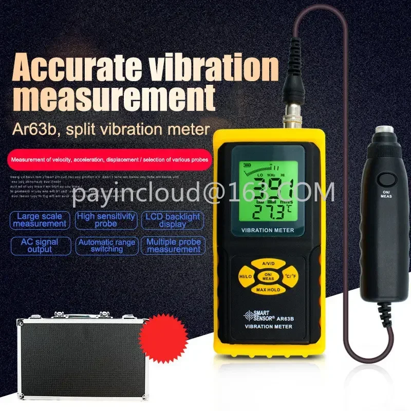 Smart Sensor AR63B Digital Precision Vibration Meter Tester Gauge Analyzer
Smart Sensor AR63B Digital Precision Vibration Meter Tester Gauge Analyzer