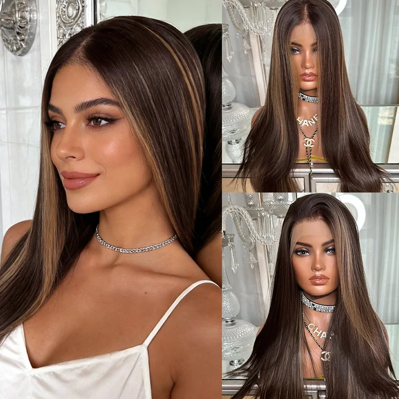 Длинные парики с кружевной передней частью, карамельно-коричневые с мелированием, недорогие синтетические парики Futura без клея, для вечеринок, косплея Miku, для женщин, для повседневной носки
Длинные парики с кружевной передней частью, карамельно-коричневые с мелированием, недорогие синтетические парики Futura без клея, для вечеринок, косплея Miku, для женщин, для повседневной носки