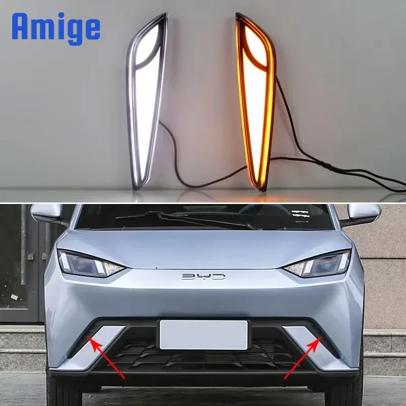 Car LED DRL 12V Daytimes Running Lights For BYD Dolphin Mini 2024 Yellow Turn Signal Night Blue Running Lamps Car Foglamps
Car LED DRL 12V Daytimes Running Lights For BYD Dolphin Mini 2024 Yellow Turn Signal Night Blue Running Lamps Car Foglamps