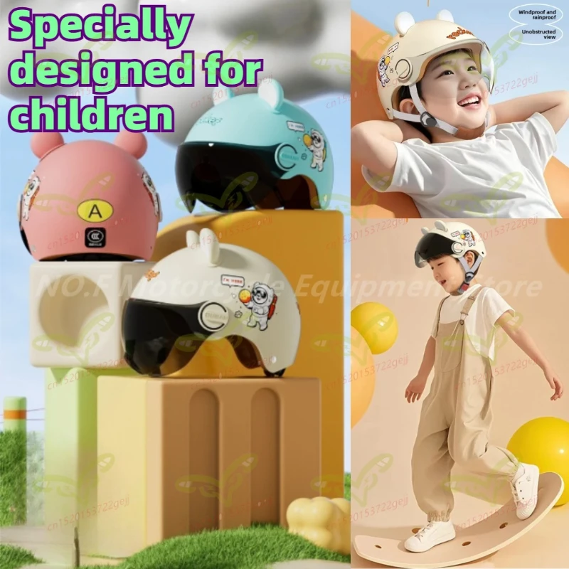 High Quality Motorcycle Helmet Children's Cartoon Electric Motorcycle Half Helmet All Season Men's and Women's Models
High Quality Motorcycle Helmet Children's Cartoon Electric Motorcycle Half Helmet All Season Men's and Women's Models