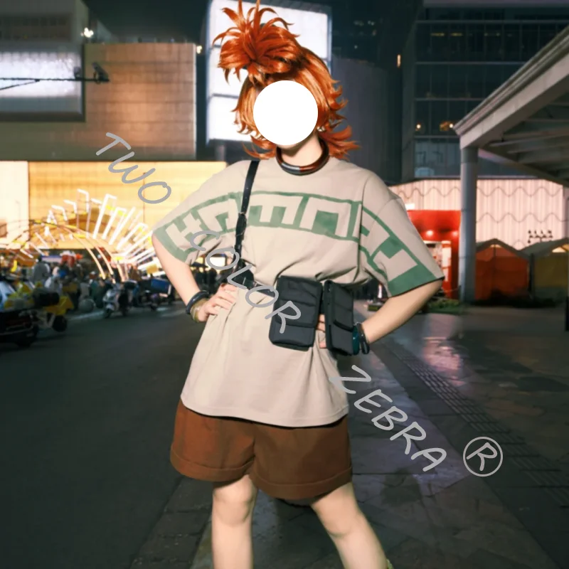 Remlin Cosplay Casual Costume Game Gachiakuta Oversized Light Green Graphic Wide Sleeve T-Shirt Scrunchie Complete Kit for Party
Remlin Cosplay Casual Costume Game Gachiakuta Oversized Light Green Graphic Wide Sleeve T-Shirt Scrunchie Complete Kit for Party
