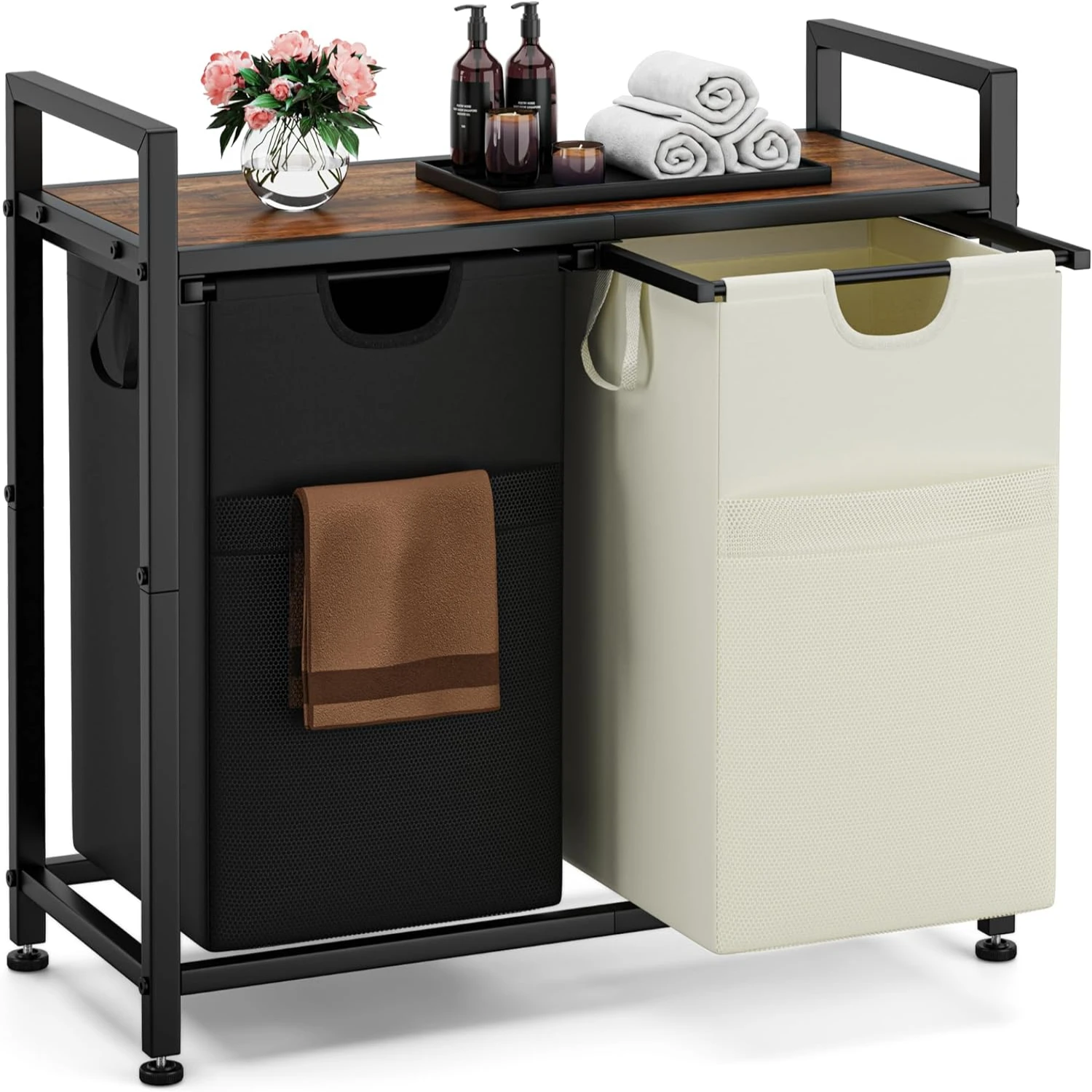 Laundry Hamper, 3 × 12.5 Gal (142L) Laundry Basket Organizer with 3 Pull-Out Removable Bags & Large Top , Freestanding Laun
Laundry Hamper, 3 × 12.5 Gal (142L) Laundry Basket Organizer with 3 Pull-Out Removable Bags & Large Top , Freestanding Laun