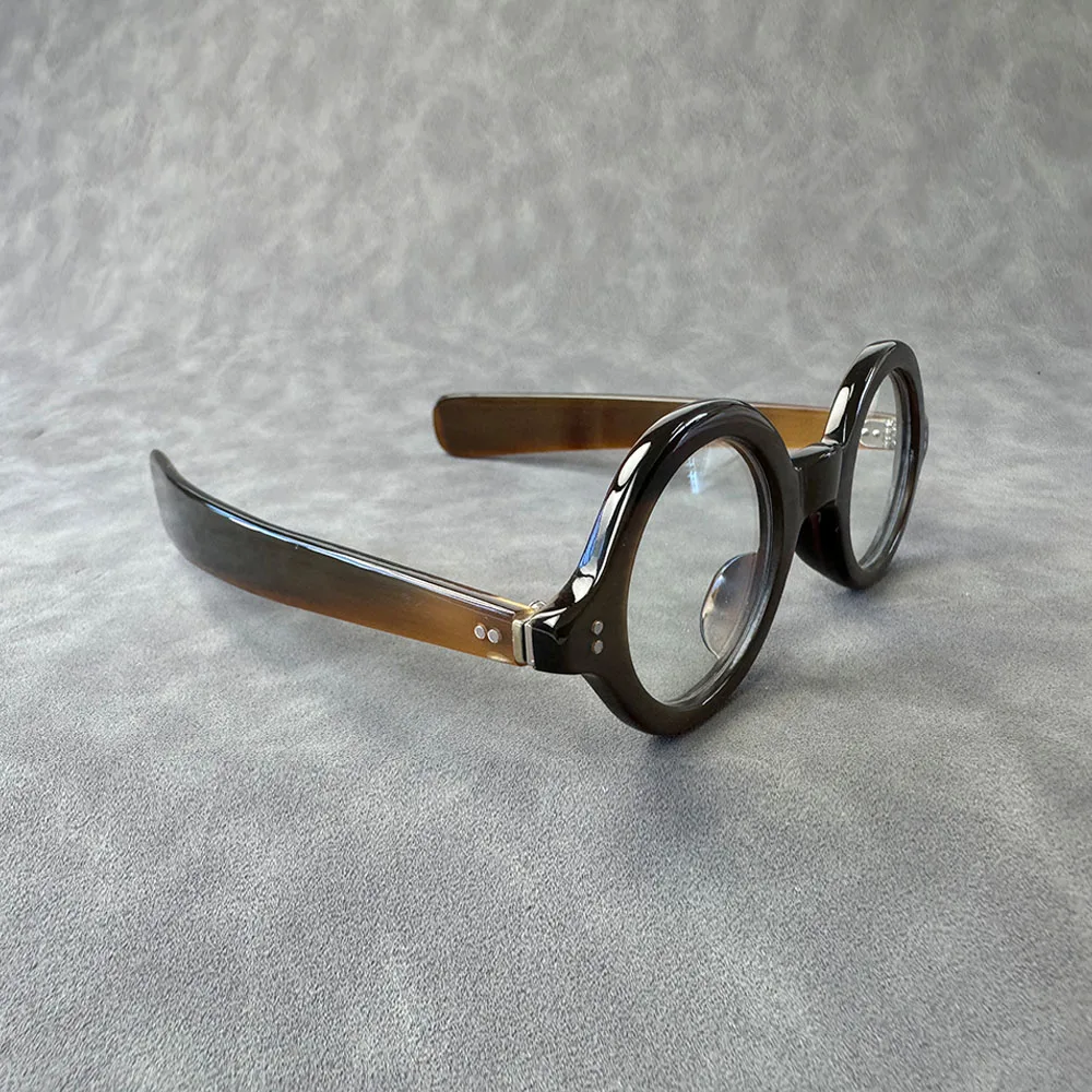 Eyeglass Frames Small Round Wide Remple Handmade Natural Horn Reading Prescription Women's Man Glasses Frames Optical Eyewear
Eyeglass Frames Small Round Wide Remple Handmade Natural Horn Reading Prescription Women's Man Glasses Frames Optical Eyewear