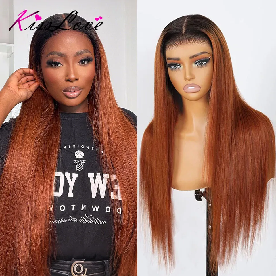 Ginger Ombre Silky Straight HD 13x6 Lace Frontal Wigs Ombre Black Root 13x4 Lace Front Human Hair Wig Glueless Lace Closure Wig
Ginger Ombre Silky Straight HD 13x6 Lace Frontal Wigs Ombre Black Root 13x4 Lace Front Human Hair Wig Glueless Lace Closure Wig