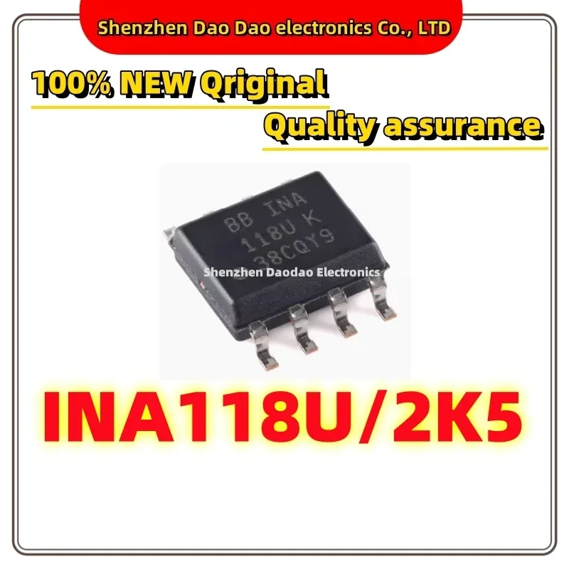 INA118U/2K5 INA118U K SOIC-8 Low power precision instrument amplifier chip IC
INA118U/2K5 INA118U K SOIC-8 Low power precision instrument amplifier chip IC