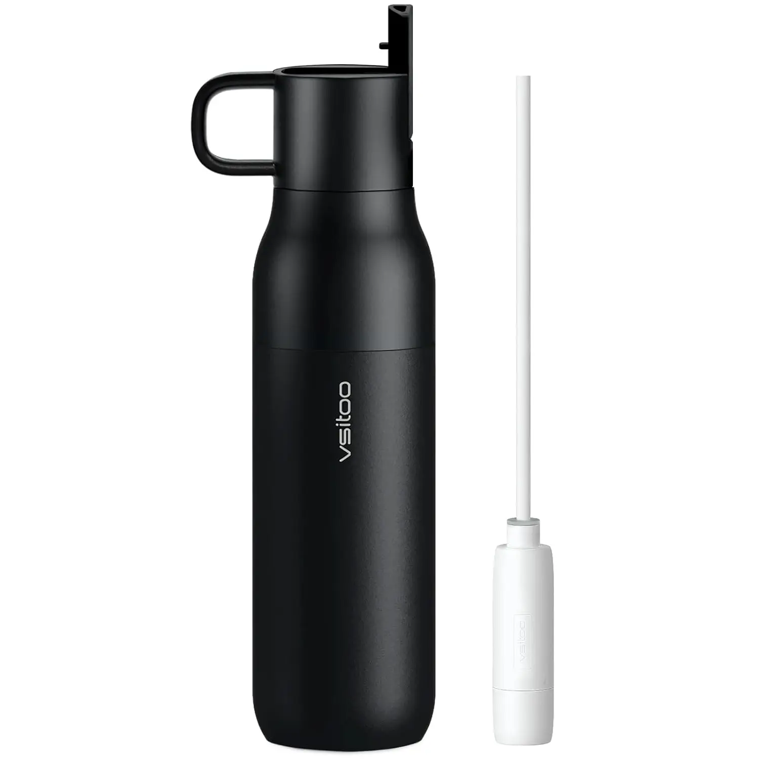 25oz Insulated Water Bottle with Filter, 316 Stainless Steel, BPA-Free, Reusable, Black
25oz Insulated Water Bottle with Filter, 316 Stainless Steel, BPA-Free, Reusable, Black
