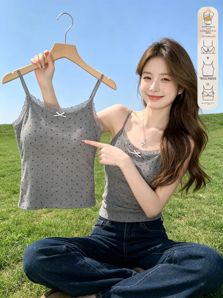 95 Cotton Lace Trim Tank Top Women's New Style plus Size Slim Fit Outerwear Pure Desire Inner Match Base Shirt
95 Cotton Lace Trim Tank Top Women's New Style plus Size Slim Fit Outerwear Pure Desire Inner Match Base Shirt