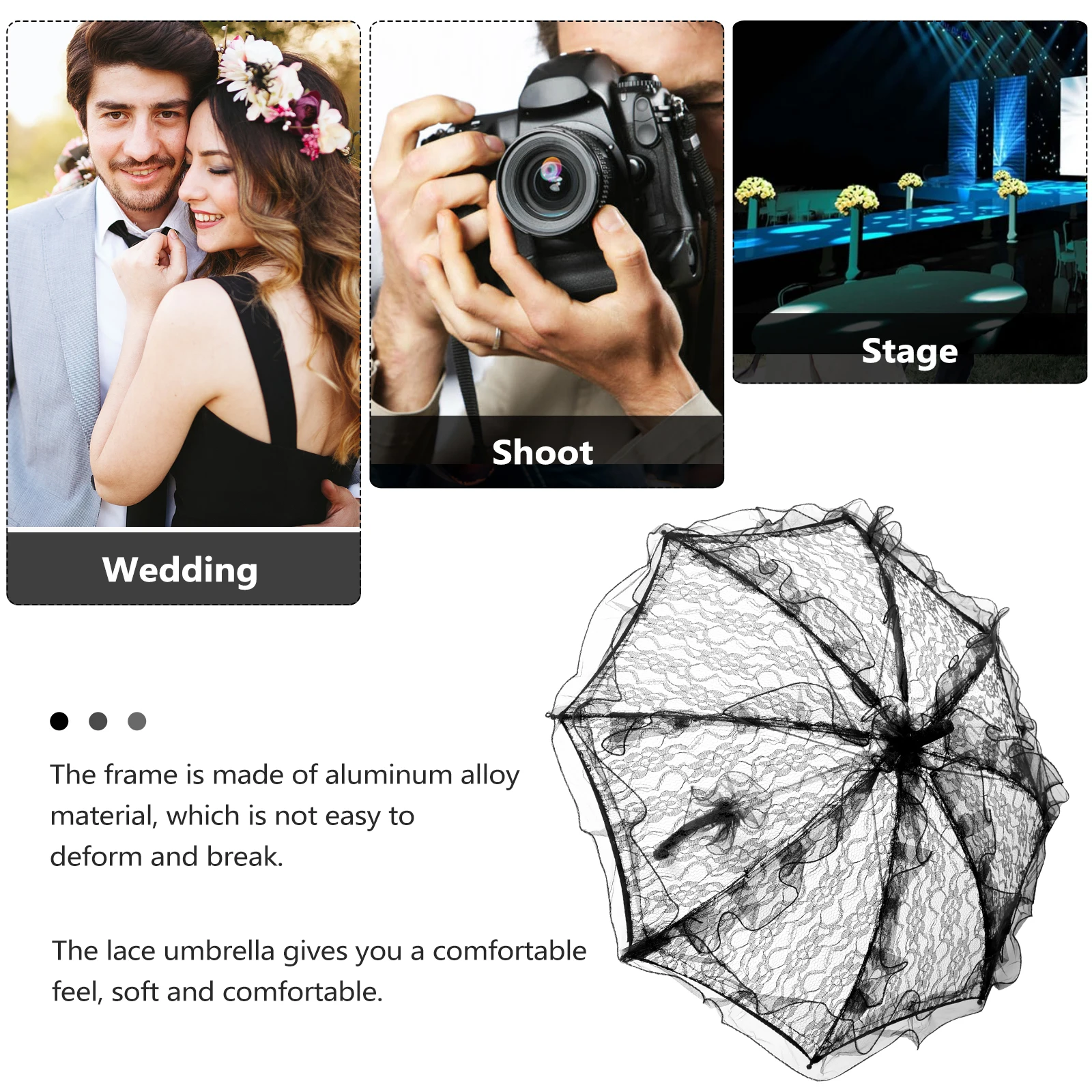 1Pcs Lace Parasol Bridal Umbrella Wedding Photography Prop Stage Dancing Performance Accessory Lace Umbrella Photography Prop
1Pcs Lace Parasol Bridal Umbrella Wedding Photography Prop Stage Dancing Performance Accessory Lace Umbrella Photography Prop