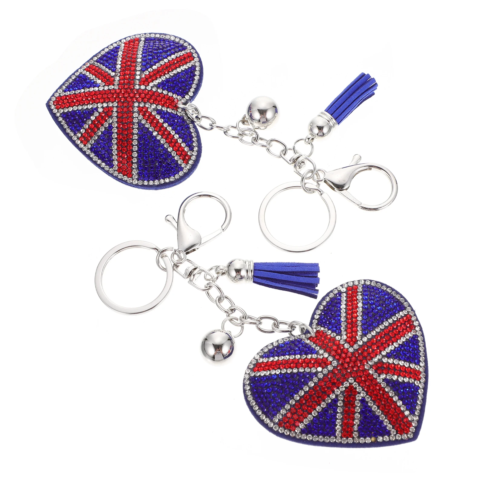 2Pcs Rhinestone Alloy Flag Pendant Keychains British Theme Heart Shaped Women Bag Decorations Union Jack Gifts
2Pcs Rhinestone Alloy Flag Pendant Keychains British Theme Heart Shaped Women Bag Decorations Union Jack Gifts