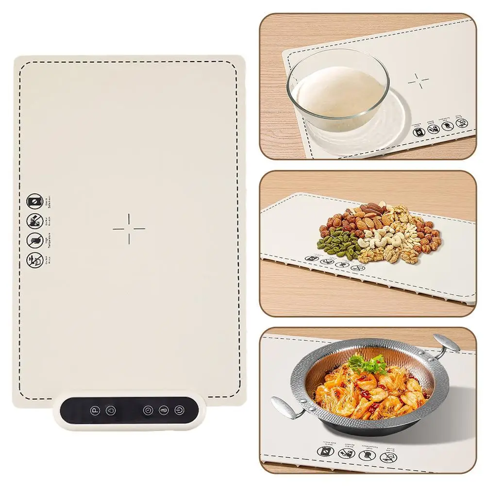 Silicone Food Warming Pad Temperature Adjustable Multifunctional Timed Constant Temperature Hot Dish Mat Non-Slip Placemat
Silicone Food Warming Pad Temperature Adjustable Multifunctional Timed Constant Temperature Hot Dish Mat Non-Slip Placemat