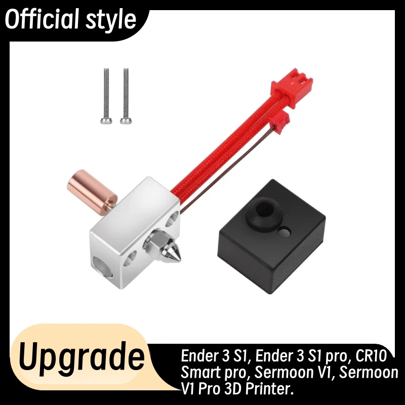 For Creality Sprite Extruder Pro Kit - 300°C Titanium Heatbreak & Copper Nozzle for Ender 3 S1/S1 Pro/CR-10 Smart Pro/Sermoon V1
For Creality Sprite Extruder Pro Kit - 300°C Titanium Heatbreak & Copper Nozzle for Ender 3 S1/S1 Pro/CR-10 Smart Pro/Sermoon V1