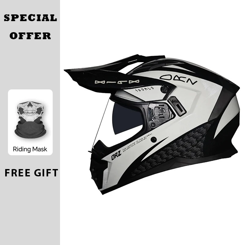 DOT Motorcycle Full Helmet Dual Lens Motocross Off Road Helmet Dirt Bike Racing Casque Capacete Dirtbike Downhill AM DH Cross
DOT Motorcycle Full Helmet Dual Lens Motocross Off Road Helmet Dirt Bike Racing Casque Capacete Dirtbike Downhill AM DH Cross