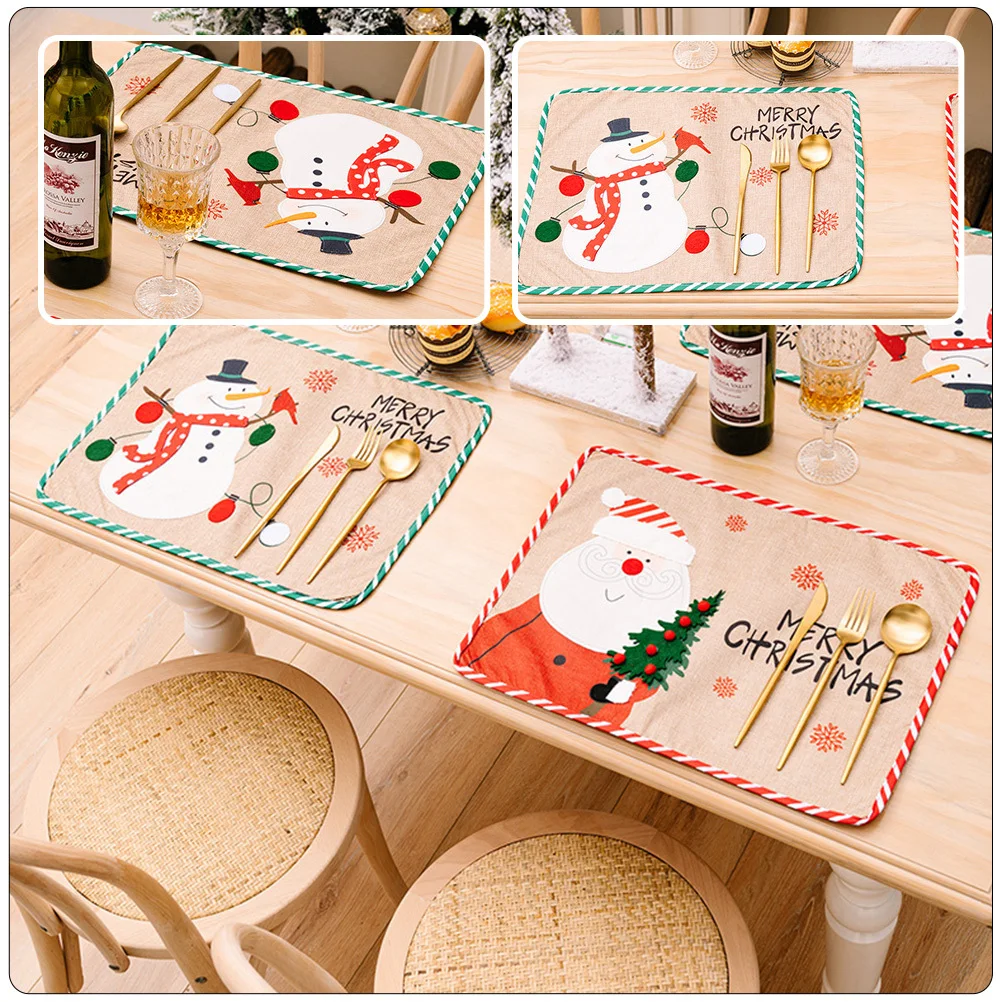 Creative Placemats Premium Cloth Place Mats with Christmas Themed Print for Tabletop Decoration Xmas Party Table Mats
Creative Placemats Premium Cloth Place Mats with Christmas Themed Print for Tabletop Decoration Xmas Party Table Mats