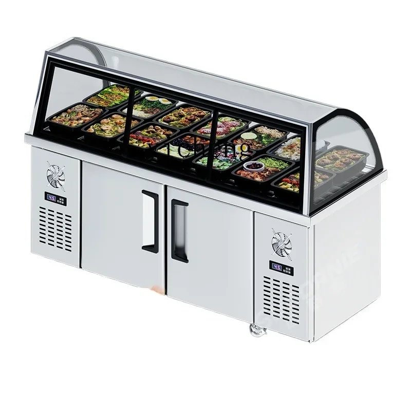 cooked food display cabinet commercial supermarket duck neck braised meat fresh-keeping cabinet freezer double temperature 
cooked food display cabinet commercial supermarket duck neck braised meat fresh-keeping cabinet freezer double temperature
