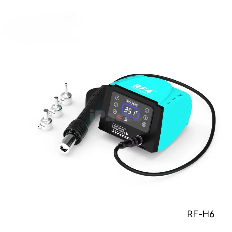 IParts Hot Air RF4 RF-H6 BGA Rework Solder Station Heat 110V 220V 600W Hair Dryer For Soldering SMD SMT Welding Repair
IParts Hot Air RF4 RF-H6 BGA Rework Solder Station Heat 110V 220V 600W Hair Dryer For Soldering SMD SMT Welding Repair