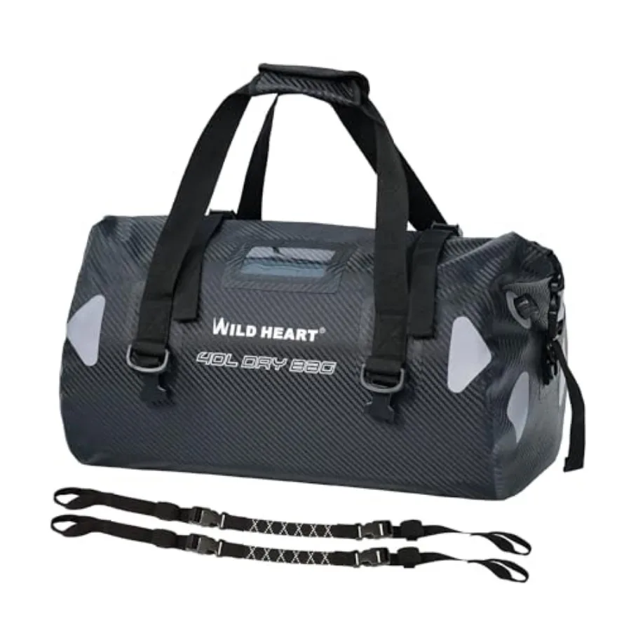 WILD HEART Waterproof Motorcycle Duffel Bag PVC500D Double-bottom With Rope Straps and Inner Pocket for Kayaking, Camping, Boat
WILD HEART Waterproof Motorcycle Duffel Bag PVC500D Double-bottom With Rope Straps and Inner Pocket for Kayaking, Camping, Boat