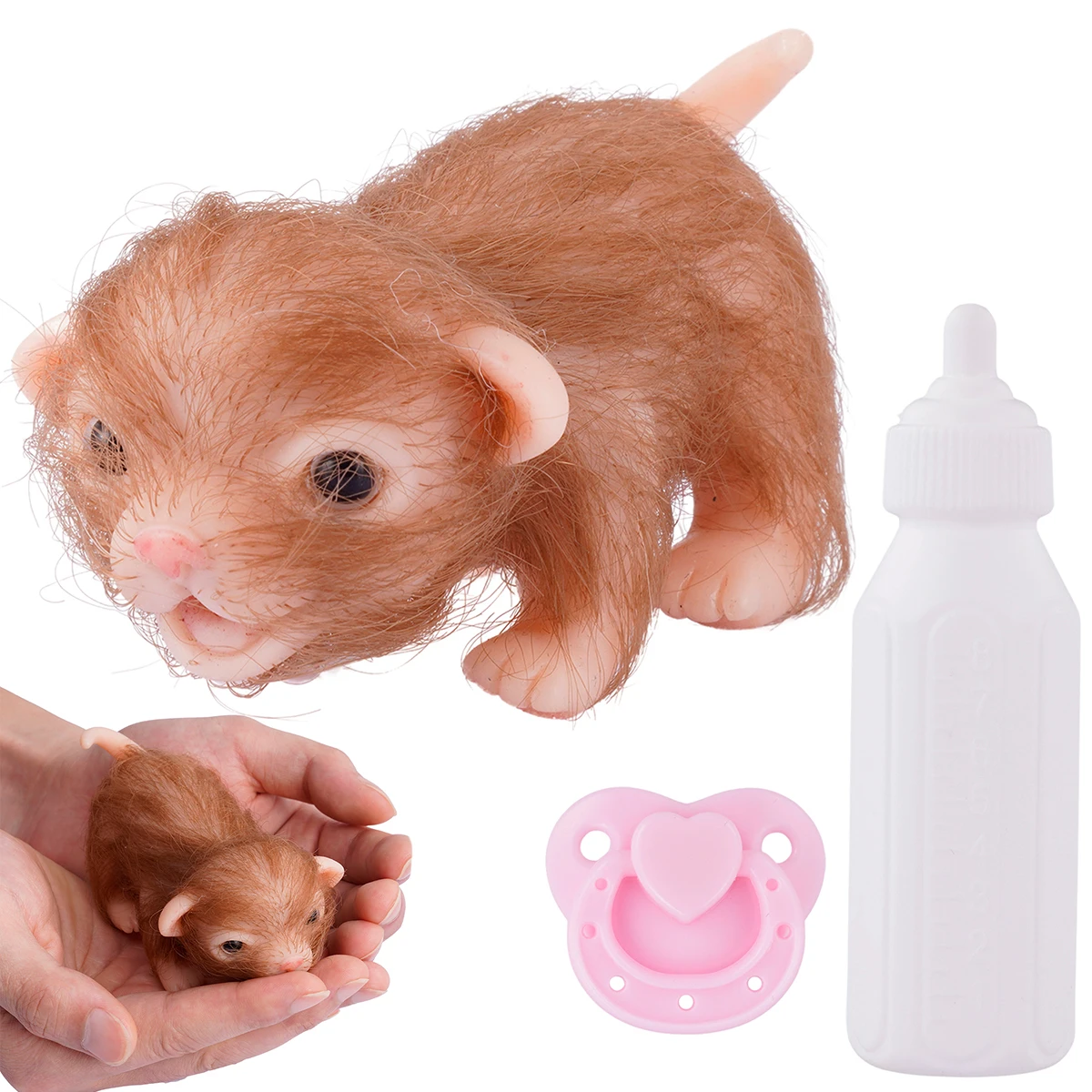 Lifelike Reborn Puppy/Piggy Doll Soft Silicone Mini Doggy/Pig Doll Toys with Feeding Bottle Accessories Kids Christmas Doll Gift
Lifelike Reborn Puppy/Piggy Doll Soft Silicone Mini Doggy/Pig Doll Toys with Feeding Bottle Accessories Kids Christmas Doll Gift