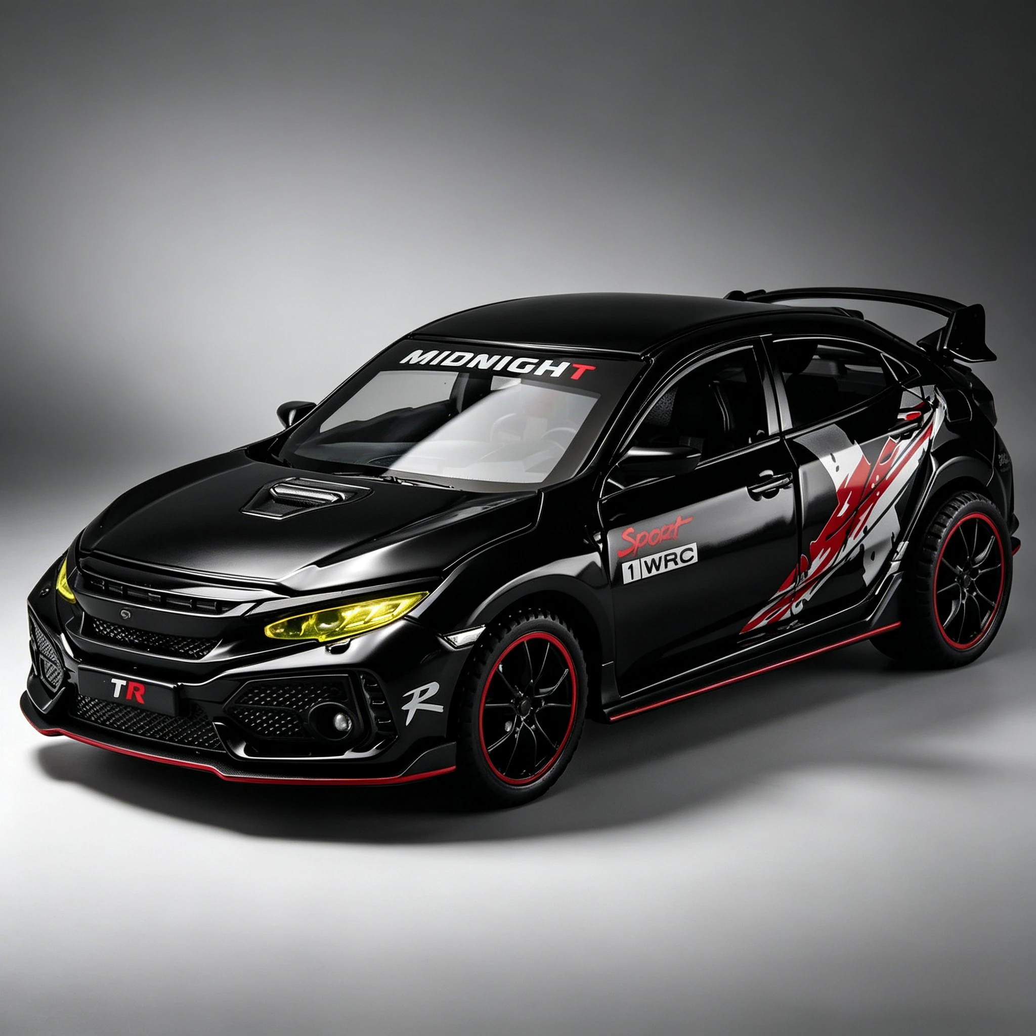 Металлическая литая модель автомобиля Honda Civic Type-R 1:32, супермодифицированный спортивный автомобиль, украшение для компьютерного стола, игрушка для детей
Металлическая литая модель автомобиля Honda Civic Type-R 1:32, супермодифицированный спортивный автомобиль, украшение для компьютерного стола, игрушка для детей