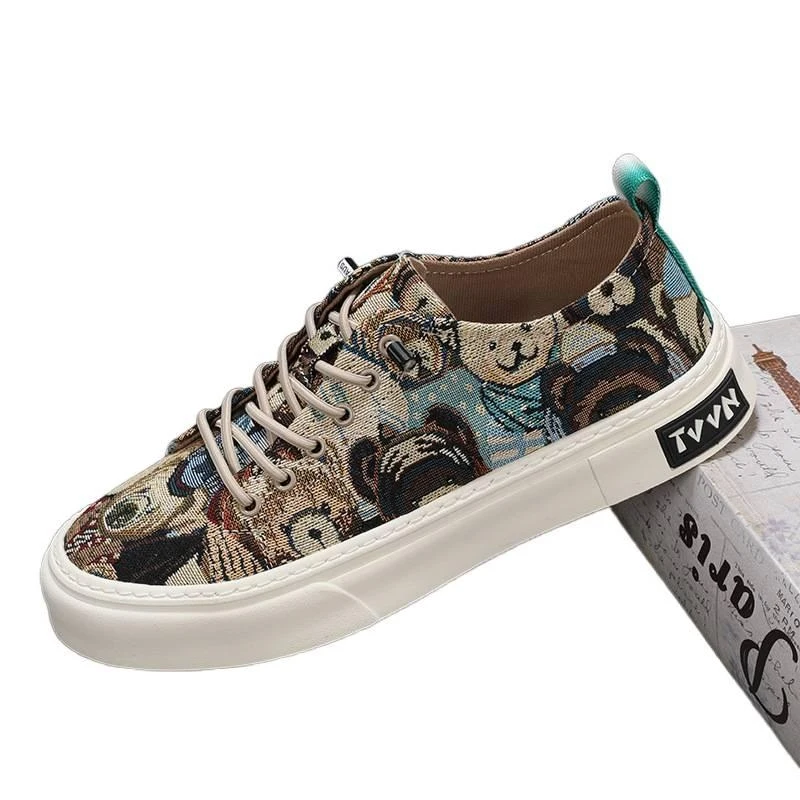 New Men's Shoes 1979 Breathable Slip-On Canvas Shoes Low-Top Men's Casual Canvas Shoes with Front Lacing
New Men's Shoes 1979 Breathable Slip-On Canvas Shoes Low-Top Men's Casual Canvas Shoes with Front Lacing