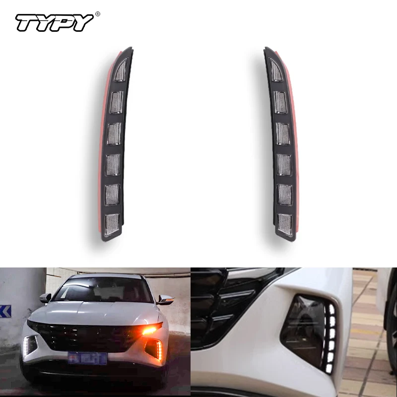 TYPY 2PCS Daytime Running Lights For Hyundai Tucson 2021 2022 2023 LED DRL Dynamic Turn Signal Car Fog Lamp Auto Daylights
TYPY 2PCS Daytime Running Lights For Hyundai Tucson 2021 2022 2023 LED DRL Dynamic Turn Signal Car Fog Lamp Auto Daylights