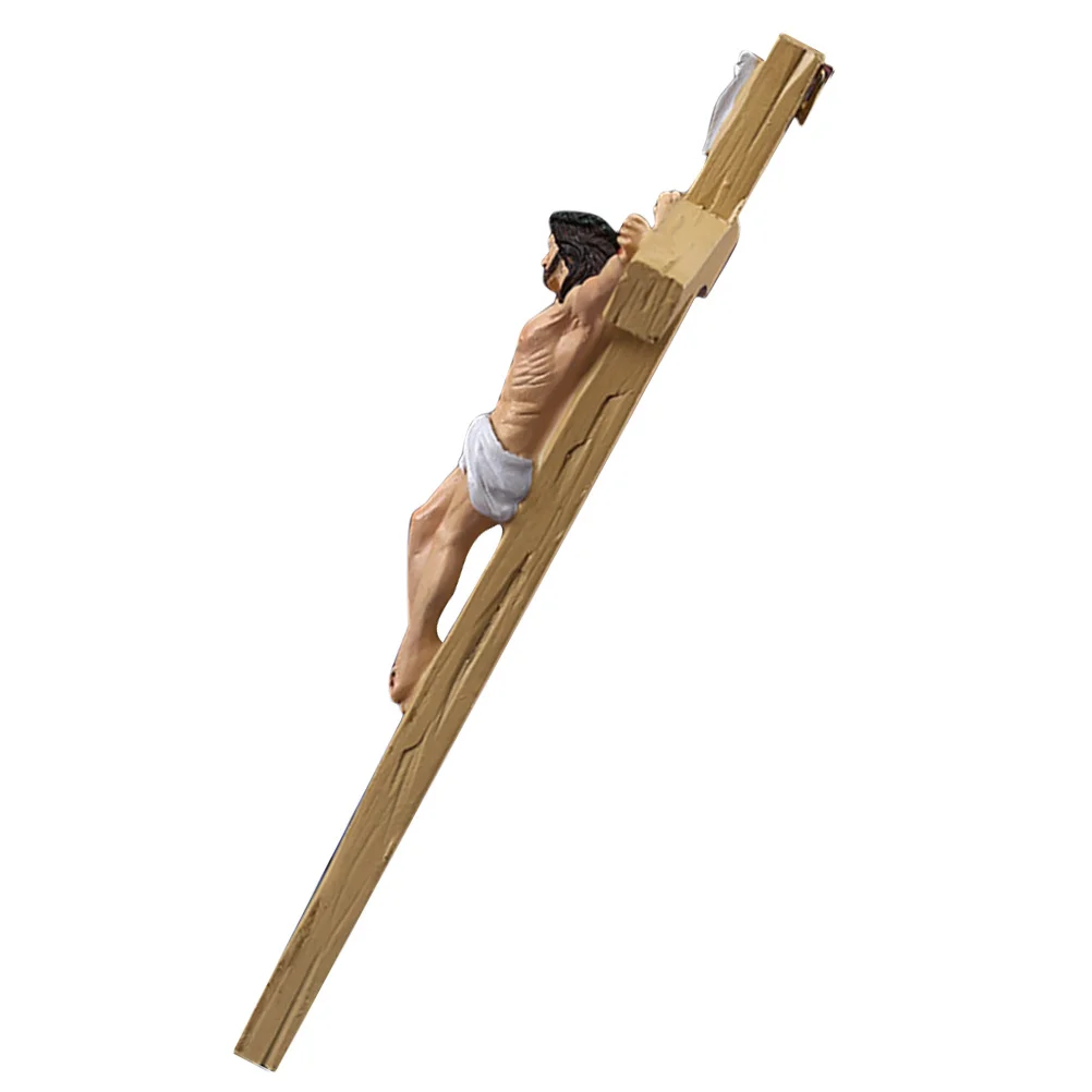 Classic Jesus on Cross Resin Statue Decorative Cabinet Ornament for Home Mall Office Use Handcrafted Spiritual Decor Western
Classic Jesus on Cross Resin Statue Decorative Cabinet Ornament for Home Mall Office Use Handcrafted Spiritual Decor Western