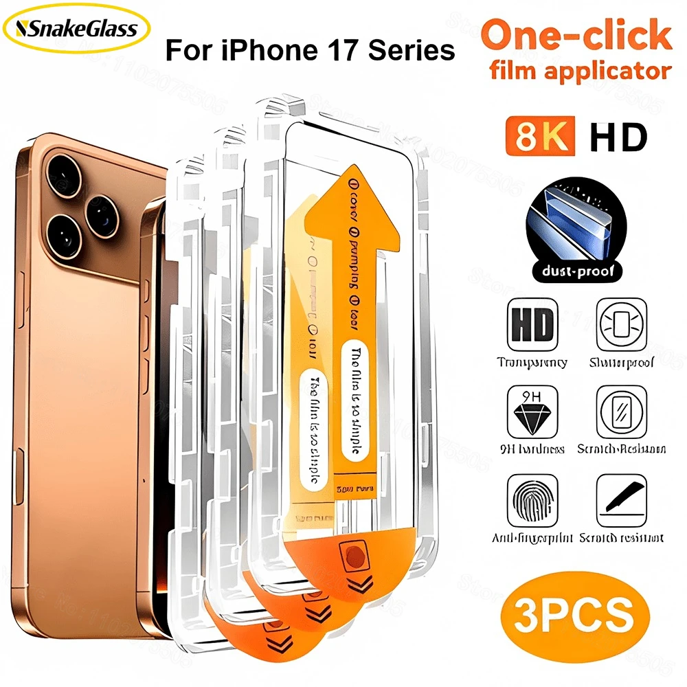 Full Cover Screen Protector for IPhone 16 Pro Max 13/14/15/16/17 Pro Max/Pro/16 Plus/16e/17 Air Easy Installation Glass Material
Full Cover Screen Protector for IPhone 16 Pro Max 13/14/15/16/17 Pro Max/Pro/16 Plus/16e/17 Air Easy Installation Glass Material