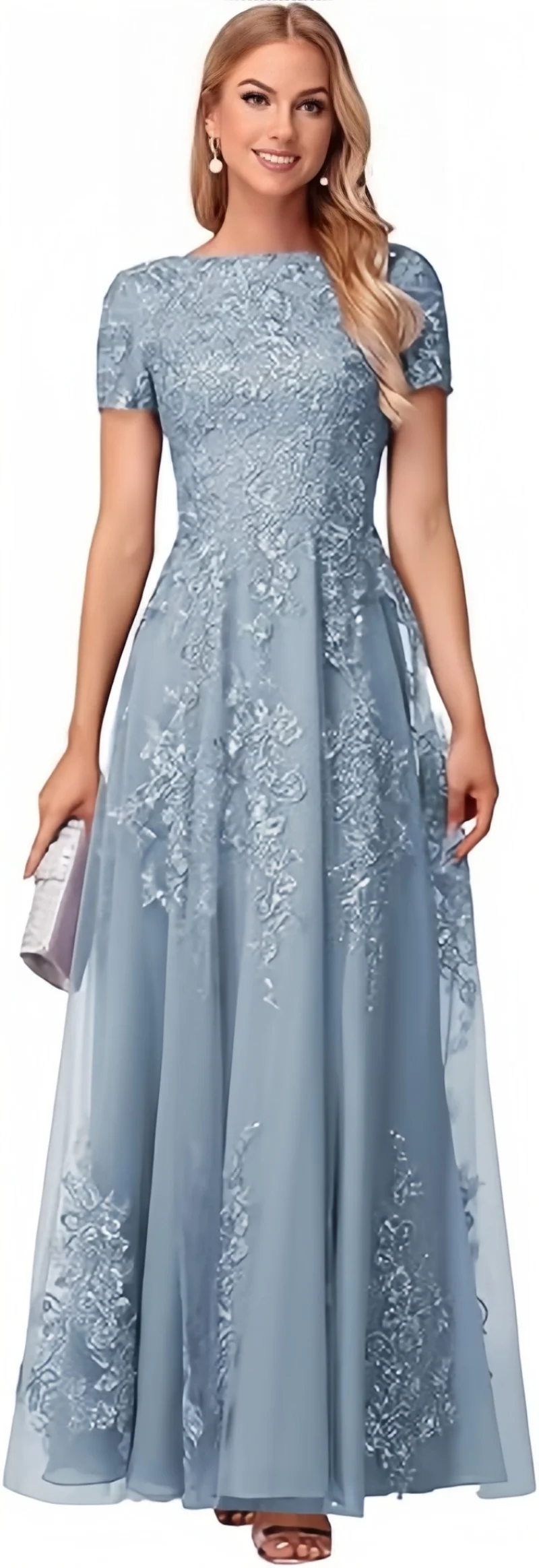 Customized Lace Applique Tulle Mother Of The Bride Dresses Short Sleeves Long Formal Evening Party A Line Prom Dresses
Customized Lace Applique Tulle Mother Of The Bride Dresses Short Sleeves Long Formal Evening Party A Line Prom Dresses