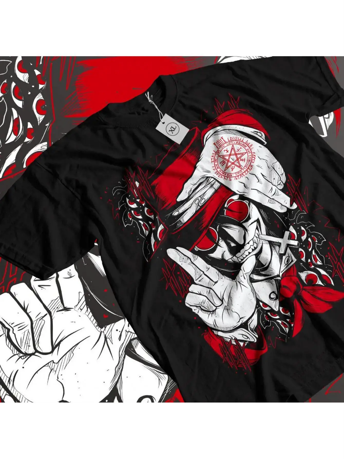 Мужская футболка Hellsing Alucard Vampire Anime — 100% хлопок, черная с красно-белой графикой
Мужская футболка Hellsing Alucard Vampire Anime — 100% хлопок, черная с красно-белой графикой